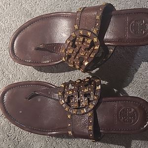 Tory Burch chocolate brown sandels
